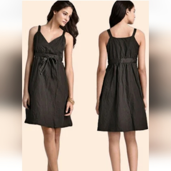 Eileen Fisher Women's Wrap Dress Midi Black Sz 4 Feminine Quiet Luxury Old Money - Picture 2 of 11